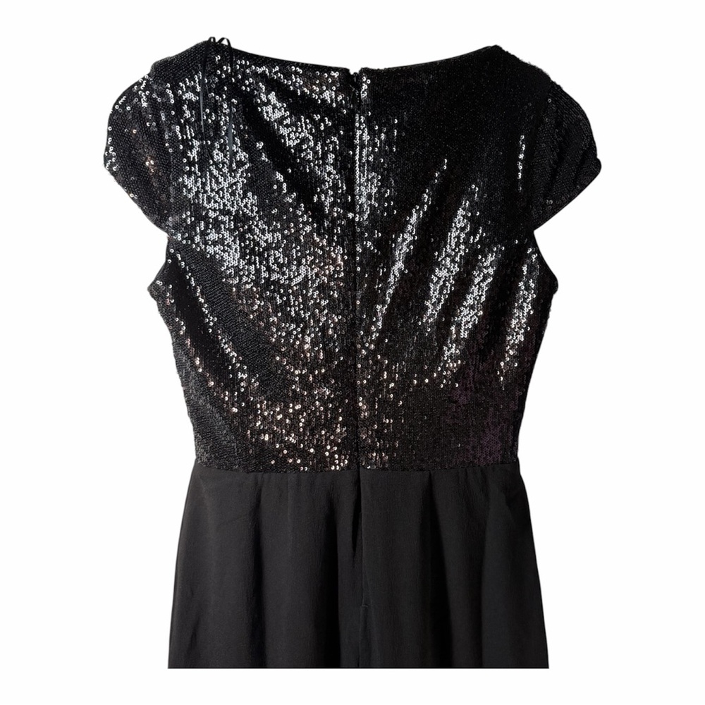Dress the Population Jaleah Sequin V-Neck Cap Sleeve Sheath Dress S Cocktail - Picture 5 of 15